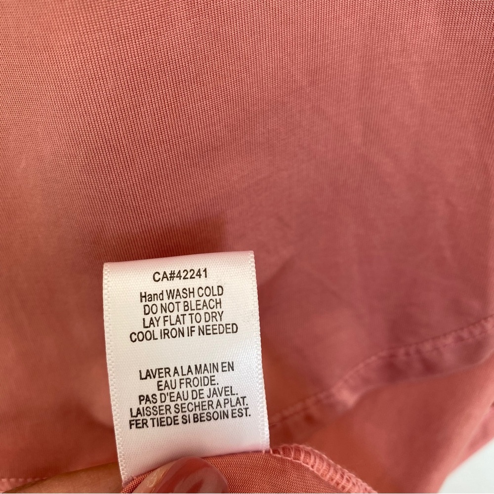 NWOT Young, Fabulous & Broke Renata Dress Pink/Mauve Color Tie Front High-Low - Picture 10 of 10